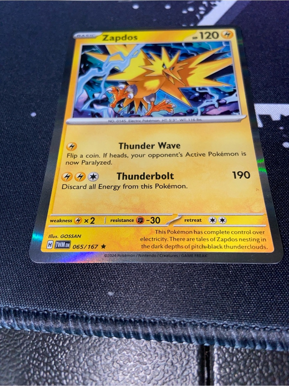 Holo Zapdos (065/167) Scarlet & Violet: Twilight Masquerade